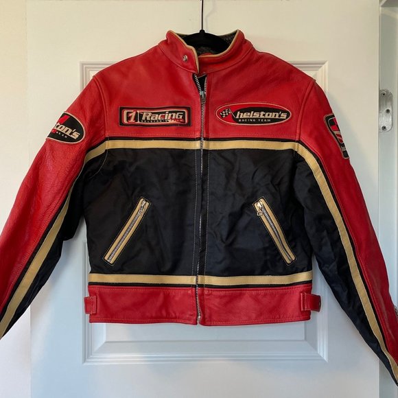 Helston's | Jackets & Coats | Vintage Helstons Racing Team Leather ...